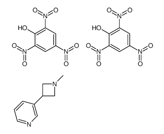 3-(1-methylazetidin-3-yl)pyridine,2,4,6-trinitrophenol结构式