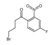 4-bromo-1-(4-fluoro-2-nitrophenyl)butan-1-one Structure