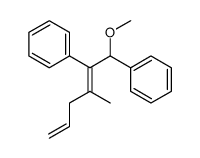 (E)-4-methyl-6-methoxy-5,6-diphenyl-1,4-hexadiene Structure