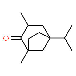 Bicyclo[3.2.1]octan-2-one, 1,3-dimethyl-5-(1-methylethyl)- (9CI) structure