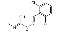 1-[(2,6-dichlorophenyl)methylideneamino]-3-methylurea结构式