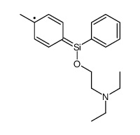 2-(diethylamino)ethoxy-(4-methylphenyl)-phenylsilicon Structure