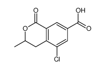 5-chloro-3-methyl-1-oxo-3,4-dihydroisochromene-7-carboxylic acid Structure