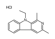 9-ethyl-1,3-dimethylpyrido[3,4-b]indole,hydrochloride结构式