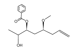 Benzoic acid (1S,3S)-1-(1-hydroxy-ethyl)-3-methoxy-hex-5-enyl ester Structure