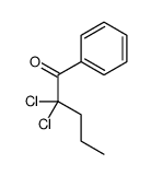 2,2-dichloro-1-phenylpentan-1-one Structure