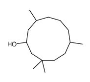 3,3,6,10-tetramethylcycloundecan-1-ol结构式