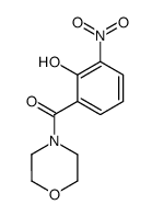 (2-hydroxy-3-nitrophenyl)morpholin-4-ylmethanone结构式