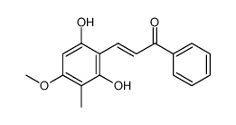 3-(2,6-dihydroxy-4-methoxy-3-methylphenyl)-1-phenyl-2-propen-1-one Structure