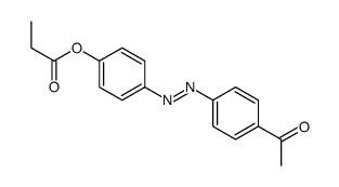 [4-[(4-acetylphenyl)diazenyl]phenyl] propanoate Structure