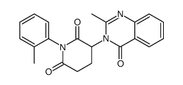 3-(2-methyl-4-oxoquinazolin-3-yl)-1-(2-methylphenyl)piperidine-2,6-dione结构式