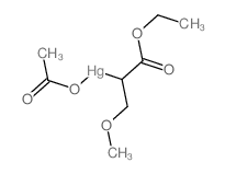 acetyloxy-(1-ethoxy-3-methoxy-1-oxopropan-2-yl)mercury结构式