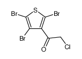 2-chloro-1-(2,4,5-tribromothiophen-3-yl)ethanone Structure