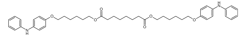 bis[6-(4-anilinophenoxy)hexyl] octanedioate Structure