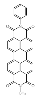 2-methyl-9-phenyl-anthra[2,1,9-def,6,5,10-d'e'f']diisoquinoline-1,3,8,10-tetraone结构式