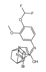 3-(3-bromo-1,2,4-triazol-1-yl)-N-[4-(difluoromethoxy)-3-methoxyphenyl]adamantane-1-carboxamide Structure