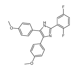 2-(2,5-difluorophenyl)-4,5-bis(4-methoxyphenyl)-1H-imidazole结构式