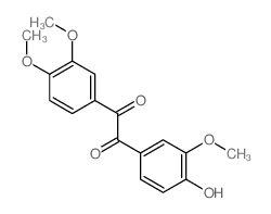 Ethanedione,(3,4-dimethoxyphenyl)(4-hydroxy-3-methoxyphenyl)- (9CI) Structure