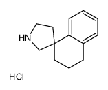 3,4-Dihydro-2H-spiro[naphthalene-1,3'-pyrrolidine] hydrochloride (1:1)结构式