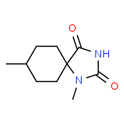 1,8-Dimethyl-1,3-diazaspiro[4.5]decane-2,4-dione结构式