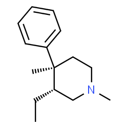 Piperidine, 3-ethyl-1,4-dimethyl-4-phenyl-, trans- (9CI) picture