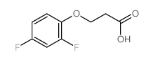 Propanoic acid,3-(2,4-difluorophenoxy)- Structure