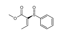 methyl (S,E)-2-(phenylsulfinyl)but-2-enoate结构式