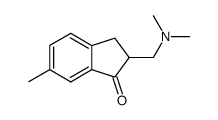 1H-Inden-1-one,2-[(dimethylamino)methyl]-2,3-dihydro-6-methyl-(9CI)结构式