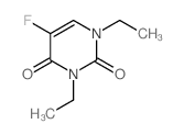 2,4(1H,3H)-Pyrimidinedione,1,3-diethyl-5-fluoro-结构式