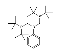 ditert-butyl-[[ditert-butylphosphanylmethyl(phenyl)boranyl]methyl]phosphane Structure