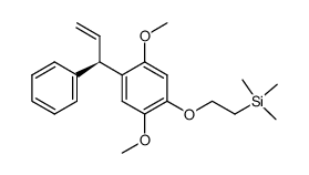 {2-[2,5-Dimethoxy-4-((R)-1-phenyl-allyl)-phenoxy]-ethyl}-trimethyl-silane Structure