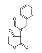 ethyl N-formyl-3-oxo-N-(1-phenylethyl)-alaninate结构式