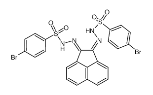 N',N'''-(acenaphthylene-1,2-diylidene)bis(4-bromobenzenesulfonohydrazide) Structure