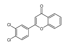 2-(3,4-dichlorophenyl)chromen-4-one结构式