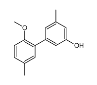 3-(2-methoxy-5-methylphenyl)-5-methylphenol结构式