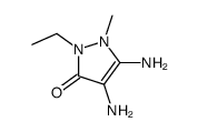 3H-Pyrazol-3-one,4,5-diamino-2-ethyl-1,2-dihydro-1-methyl- Structure