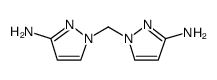 1H-Pyrazol-3-amine, 1,1'-methylenebis Structure