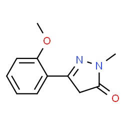 2,4-DIHYDRO-5-(2-METHOXYPHENYL)-2-METHYL-3H-PYRAZOL-3-ONE Structure