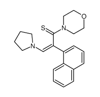 1-morpholin-4-yl-2-naphthalen-1-yl-3-pyrrolidin-1-ylprop-2-ene-1-thione结构式