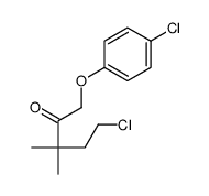 5-chloro-1-(4-chlorophenoxy)-3,3-dimethylpentan-2-one Structure