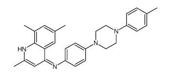 2,6,8-trimethyl-N-[4-[4-(4-methylphenyl)piperazin-1-yl]phenyl]quinolin-4-amine Structure