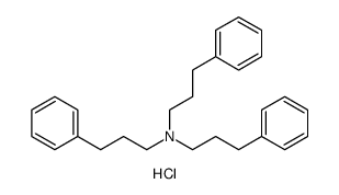 Benzenepropanamine, N,N-bis(3-phenylpropyl)-, hydrochloride Structure