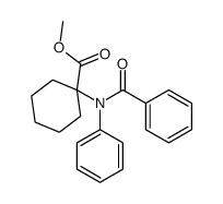 methyl 1-(N-benzoylanilino)cyclohexane-1-carboxylate结构式