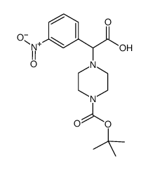 2-(4-BOC-PIPERAZINYL)-2-(3-NITRO-PHENYL)ACETIC ACID Structure