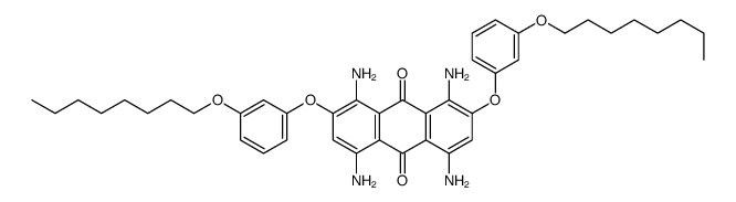 1,4,5,8-tetraamino-2,7-bis(3-octoxyphenoxy)anthracene-9,10-dione Structure