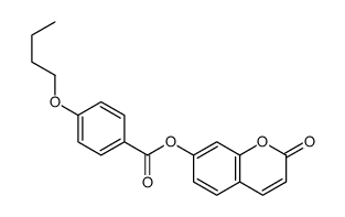 (2-oxochromen-7-yl) 4-butoxybenzoate结构式