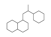 1-(2-cyclohexylpropyl)-1,2,3,4,4a,5,6,7,8,8a-decahydronaphthalene结构式