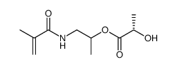 1-methacrylamidopropan-2-yl (2S)-2-hydroxypropanoate结构式