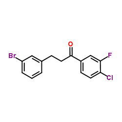 3-(3-Bromophenyl)-1-(4-chloro-3-fluorophenyl)-1-propanone picture