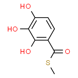 Benzoic acid, 2,3,4-trihydroxythio-, S-methyl ester (7CI)结构式